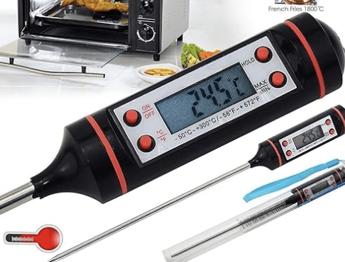 Digital Lcd Cooking Food Meat Probe Kitchen Bbq Thermometer Temperature Test Pen, instant read thermometer for Industrial, Grill, Candy, Milk, Oil, Liquid, Lab Chemical (5.9 Inches) - Image 3